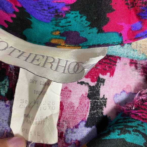 Vintage Motherhood Womens Abstract Printed Button Front Shirt - Picture 4 of 8